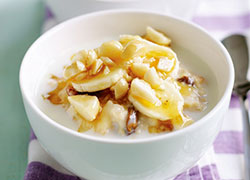 Овсянка с бананом здоровый источник углеводов