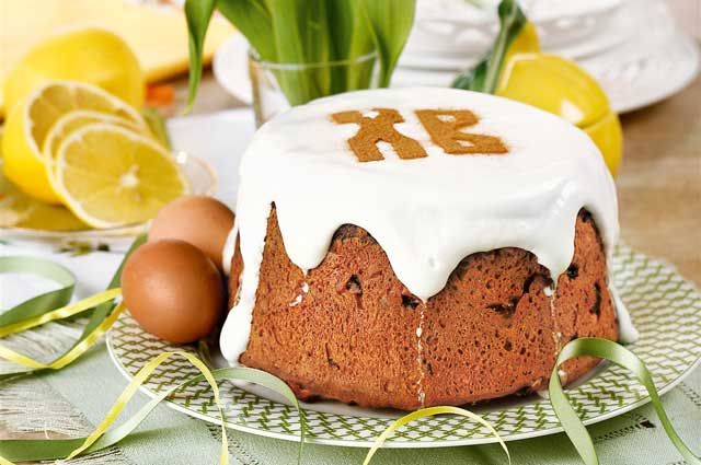 Кулич диетический на кефире с семенами чиа